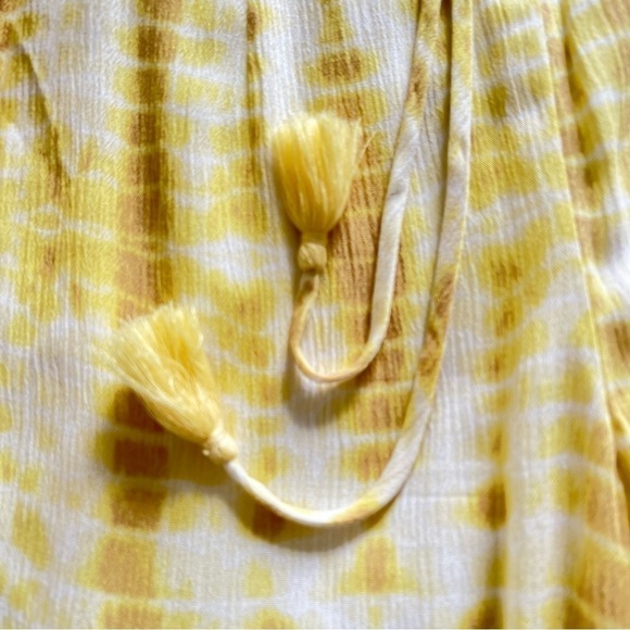 Revolve MAJORELLE Theo Butter Yellow Tie-Dye Leg Pants size Small - Picture 7 of 10
